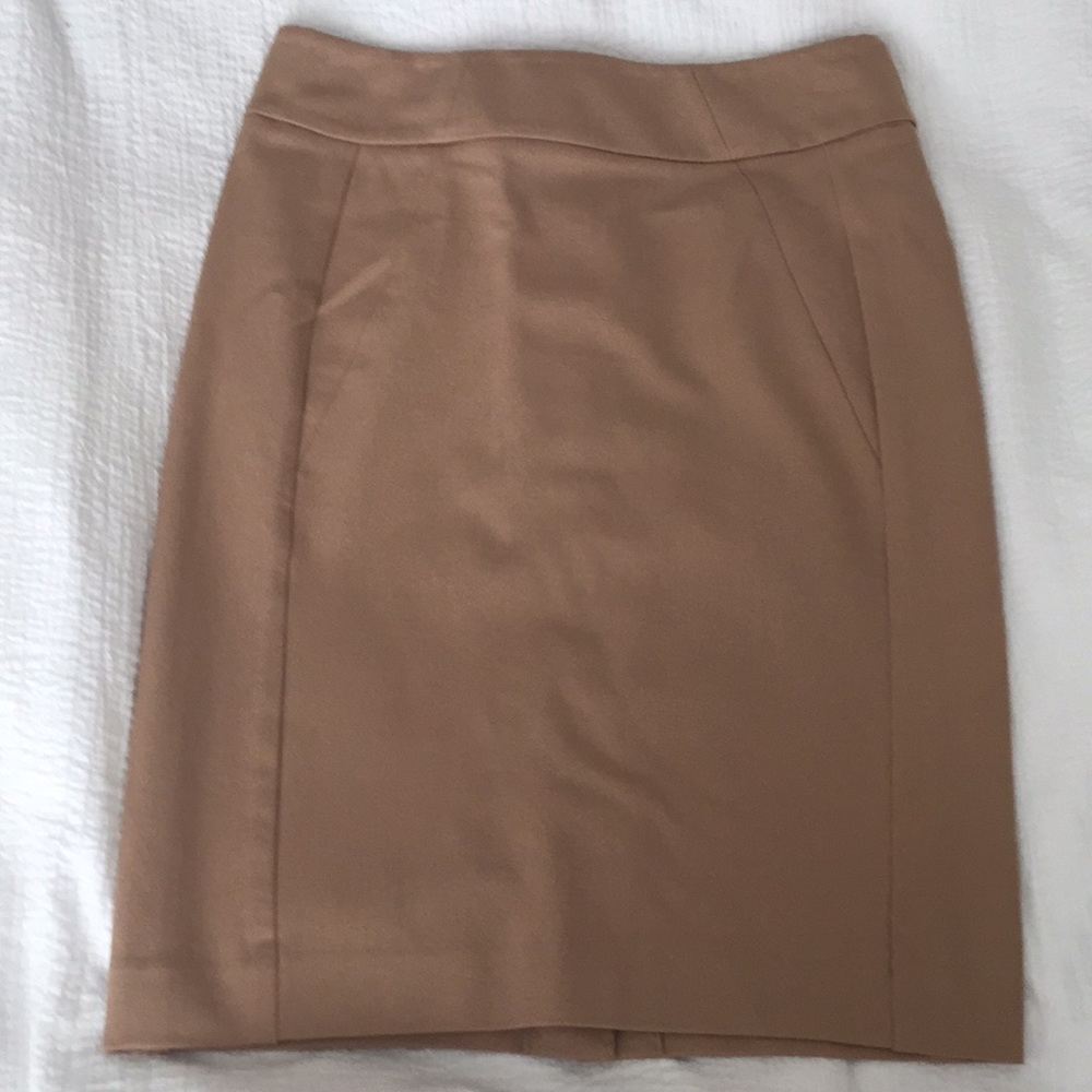 Ann Taylor Camel pencil skirt
